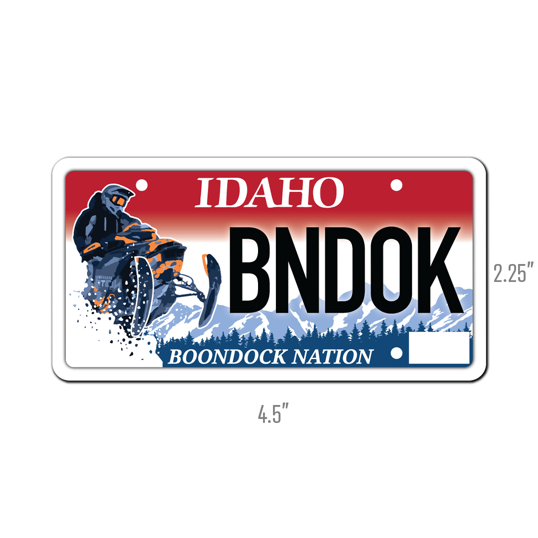 License Plate Sticker