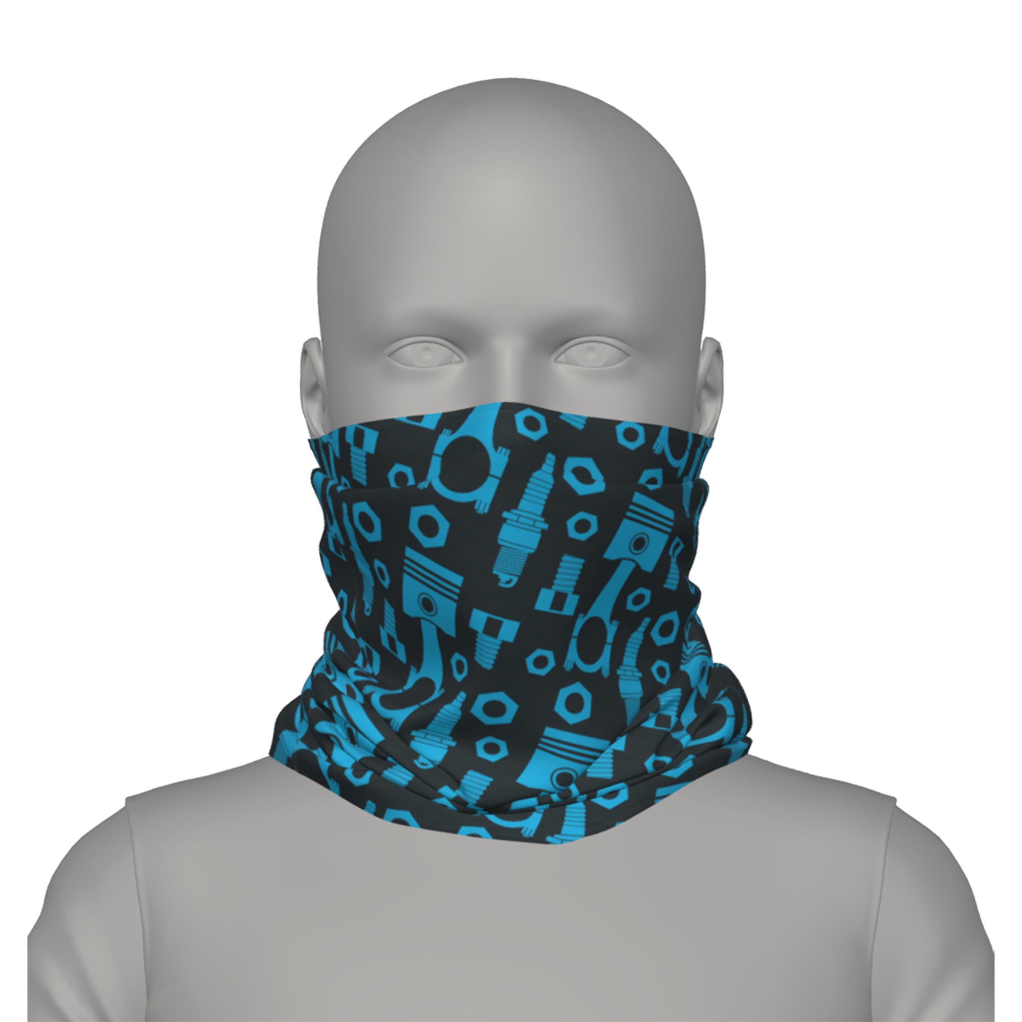 Neck Gaiter – Black/Blue